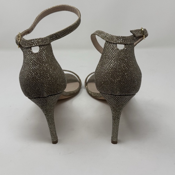 Stuart Weitzman Nudist Gold Glitter Sandals Heels Women’s Size 11 EUC - Picture 7 of 15